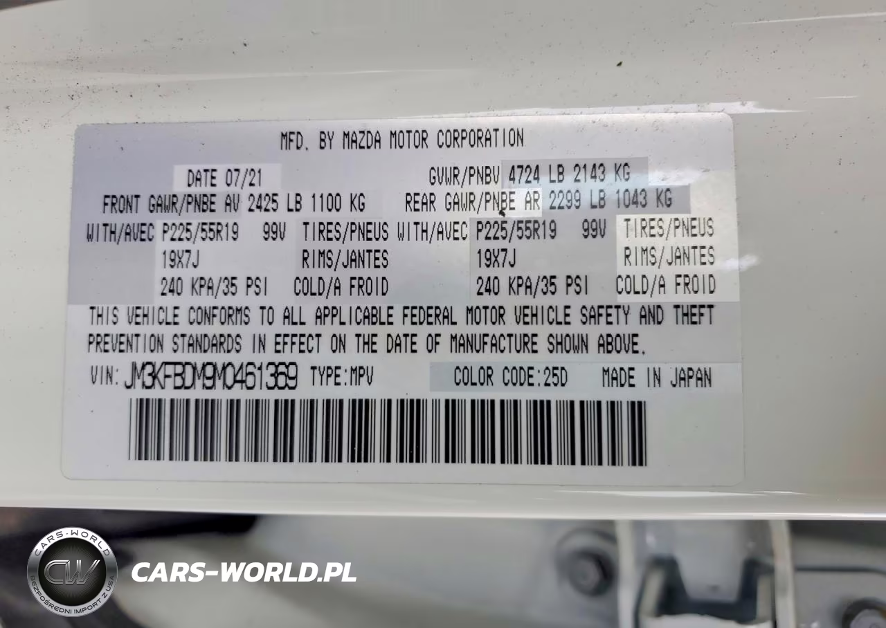 2021 Mazda Cx-5 Grand Touring VIN:JM3KFBDM9M0461369 - 13