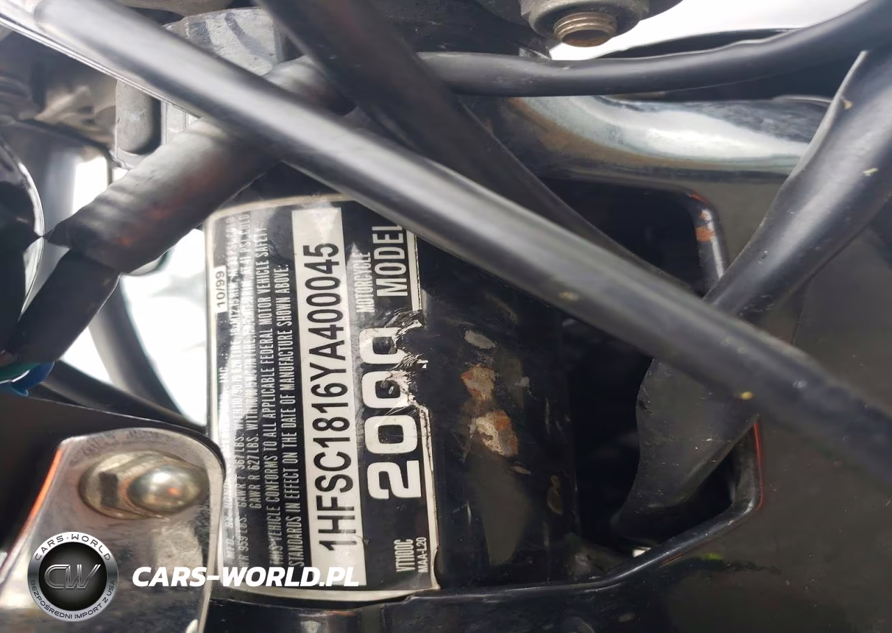 2000 Honda Vt1100 C VIN:1HFSC1816YA400045 - 9
