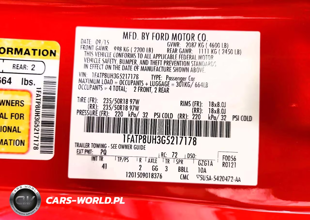 2016 Ford Mustang VIN:1FATP8UH3G5217178 - 13