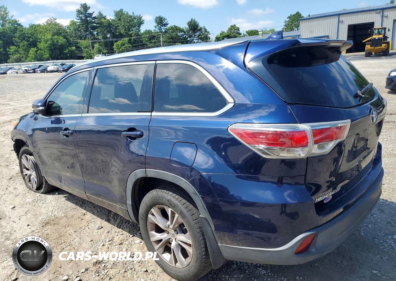 2014 Toyota Highlander Xle VIN:5TDJKRFH5ES065334 - 2