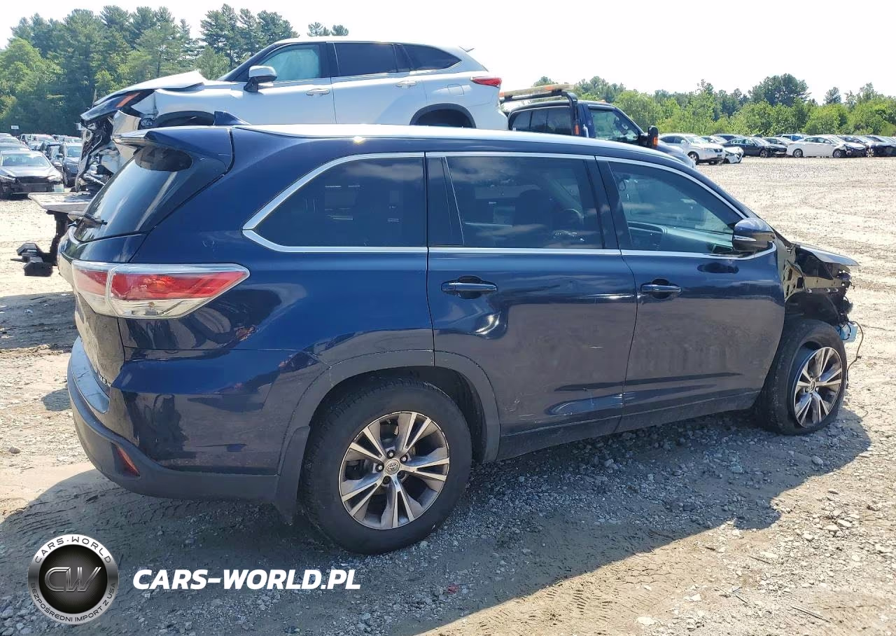 2014 Toyota Highlander Xle VIN:5TDJKRFH5ES065334 - 3