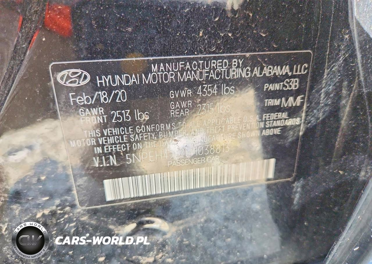 2020 Hyundai Sonata Limited VIN:5NPEH4J22LH038813 - 13