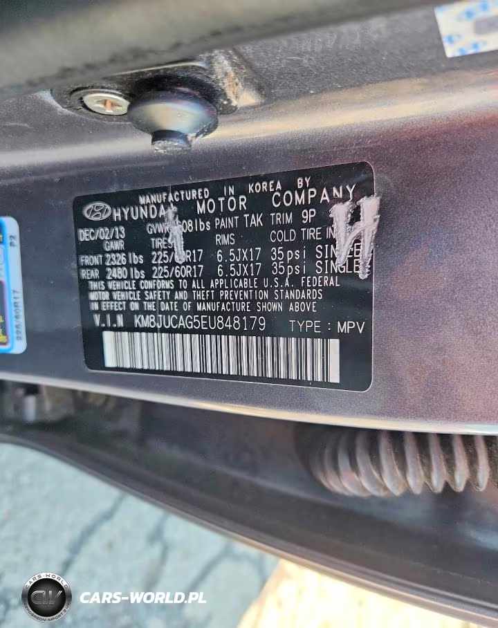 2014 Hyundai Tucson Se VIN:KM8JUCAG5EU848179 - 12