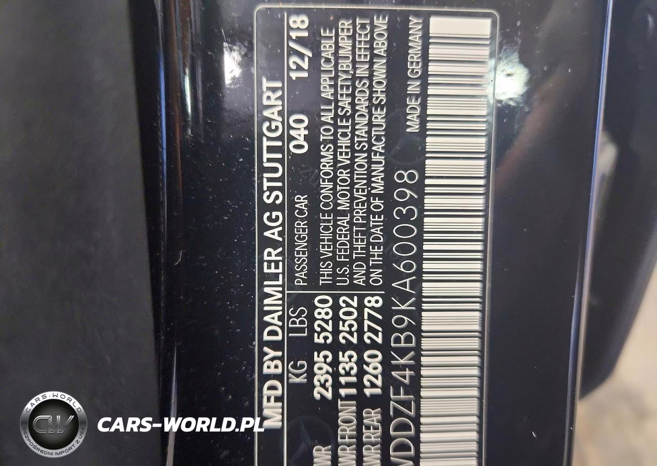 2019 Mercedes-Benz E 300 4Matic VIN:WDDZF4KB9KA600398 - 12
