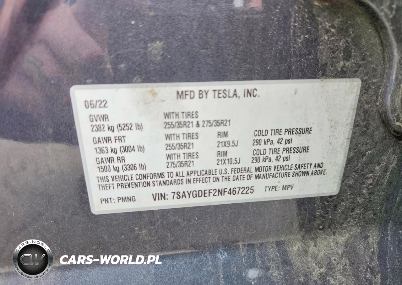 2022 Tesla Model Y VIN:7SAYGDEF2NF467225 - 14