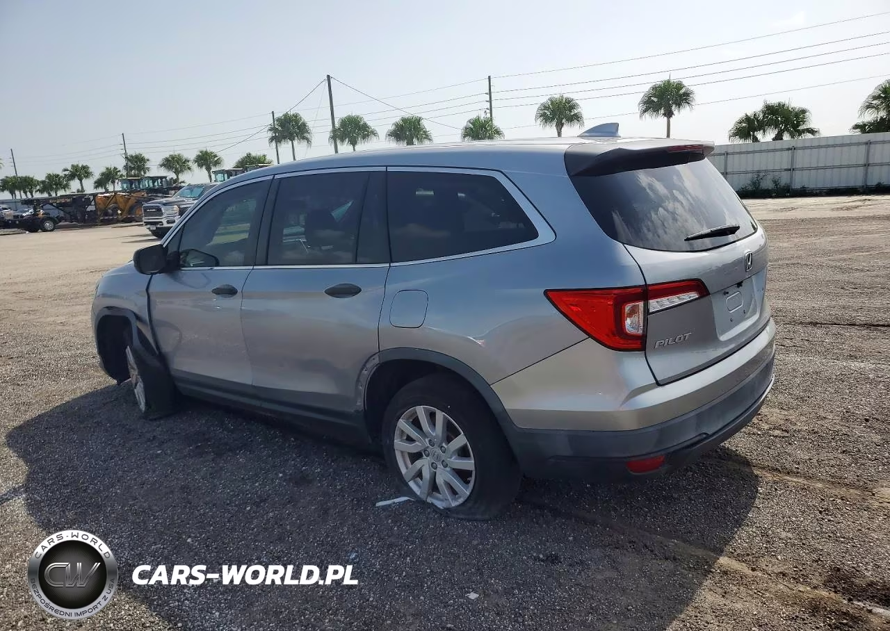 2019 Honda Pilot Lx VIN:5FNYF5H16KB033410 - 2