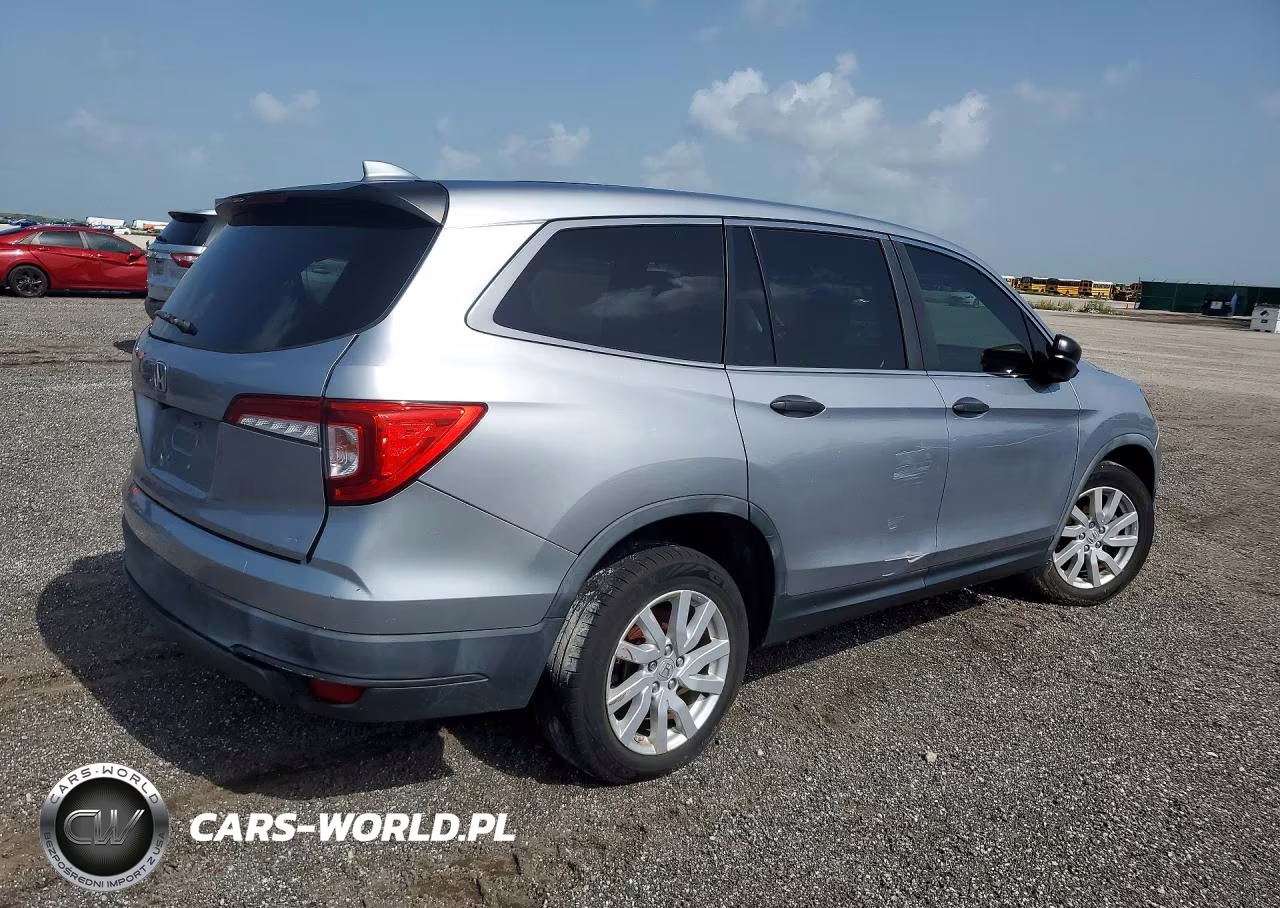 2019 Honda Pilot Lx VIN:5FNYF5H16KB033410 - 3