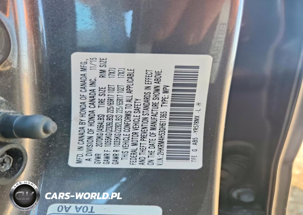 2016 Honda Cr-V Ex VIN:2HKRM4H53GH611365 - 12