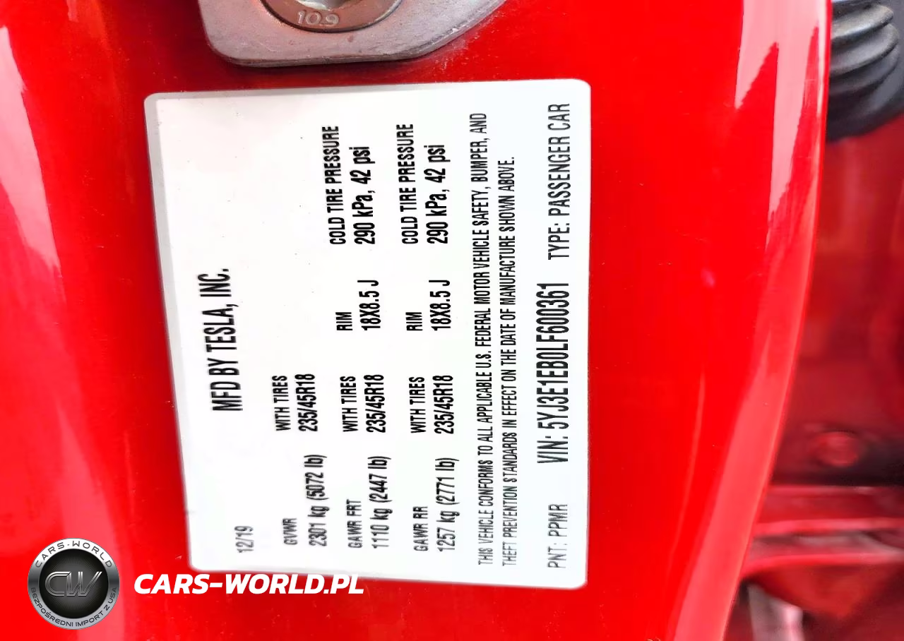 2020 Tesla Model 3 VIN:5YJ3E1EB0LF600361 - 13