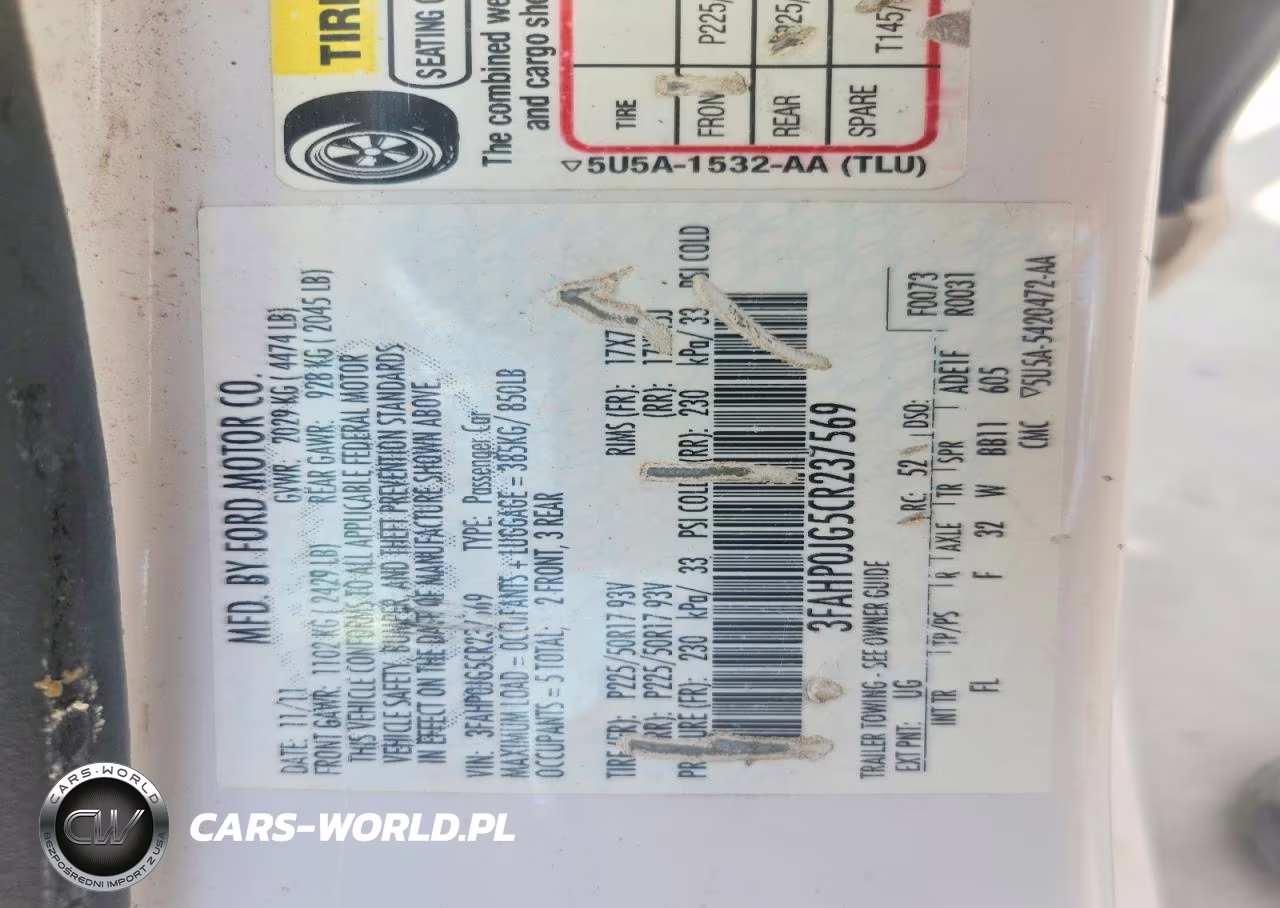 2012 Ford Fusion Sel VIN:3FAHP0JG5CR237569 - 13