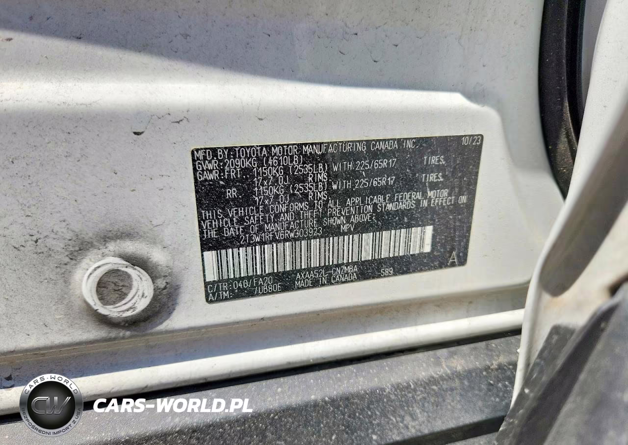 2024 Toyota Rav4 Xle VIN:2T3W1RFV6RW303923 - 13