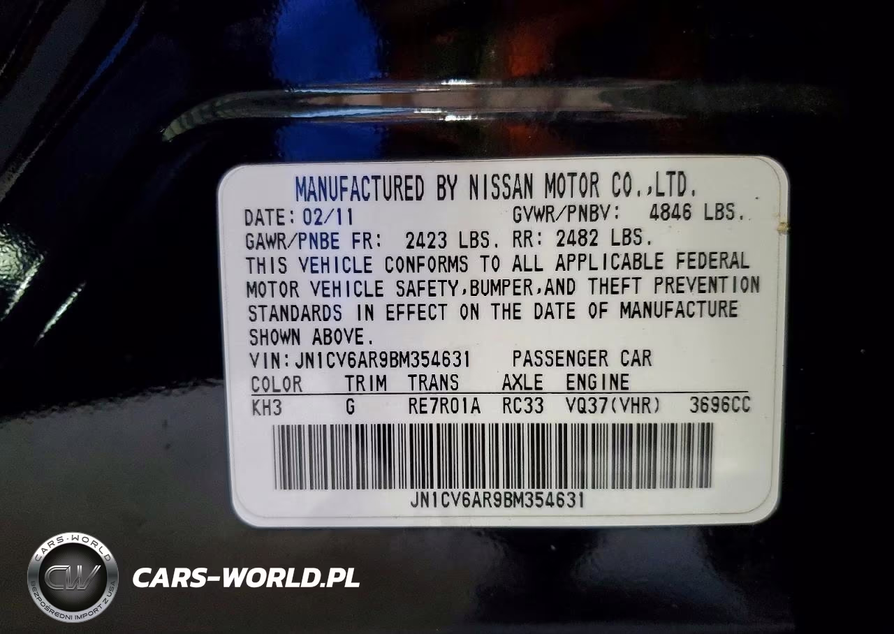 2011 Infiniti G37 Sedan X VIN:JN1CV6AR9BM354631 - 12