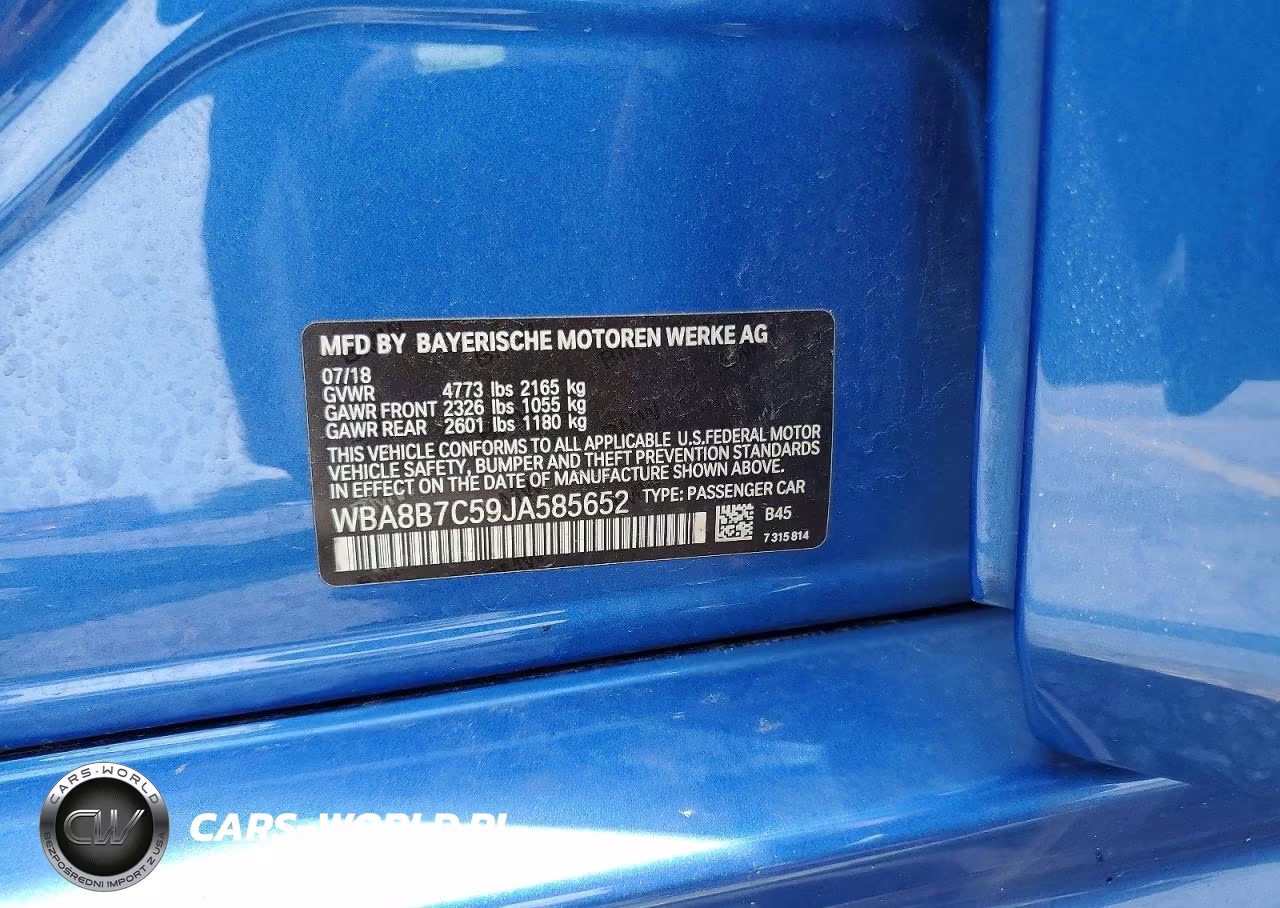 2018 BMW 340 Xi VIN:WBA8B7C59JA585652 - 12