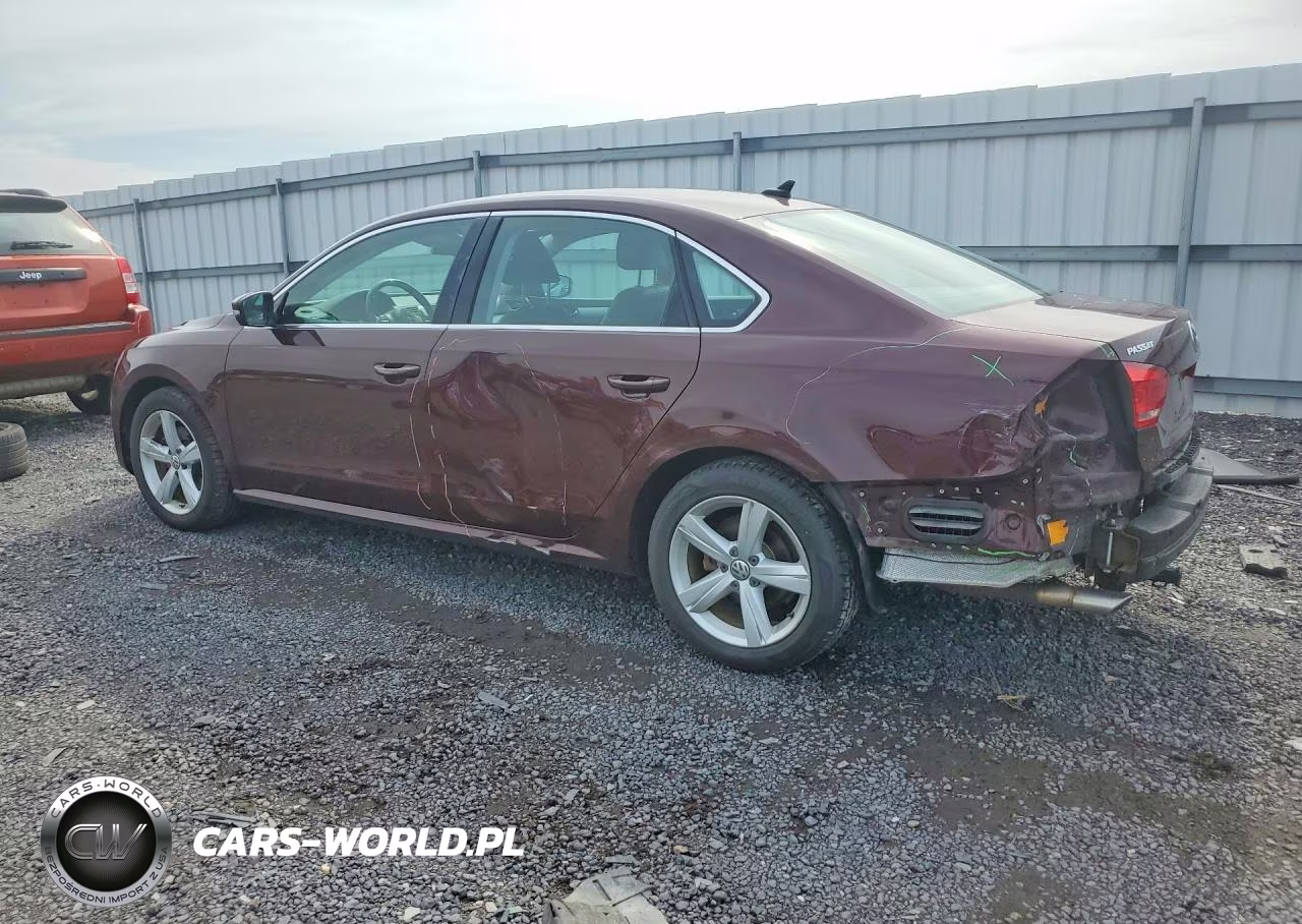 2013 Volkswagen Passat Se VIN:1VWBN7A38DC144098 - 2