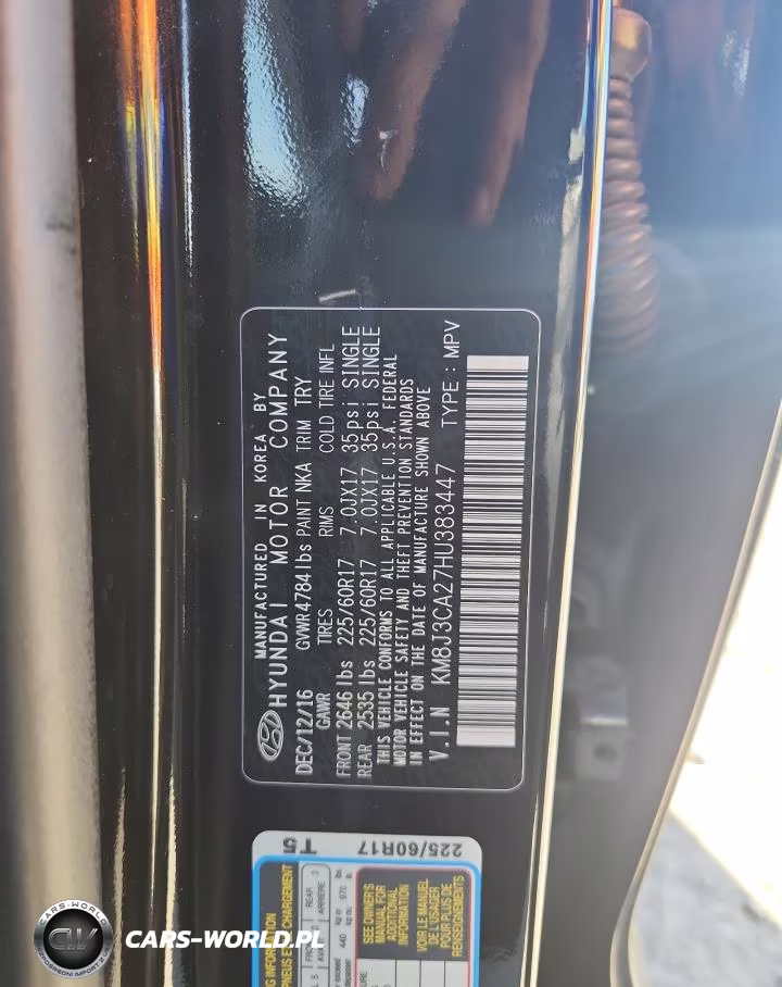 2017 Hyundai Tucson Limited VIN:KM8J3CA27HU383447 - 12