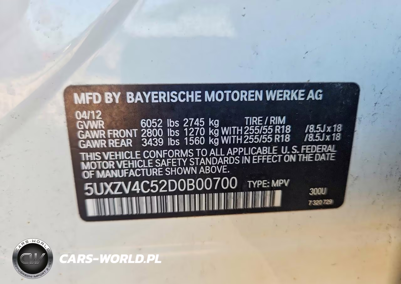 2013 BMW X5 xDrive35I VIN:5UXZV4C52D0B00700 - 13