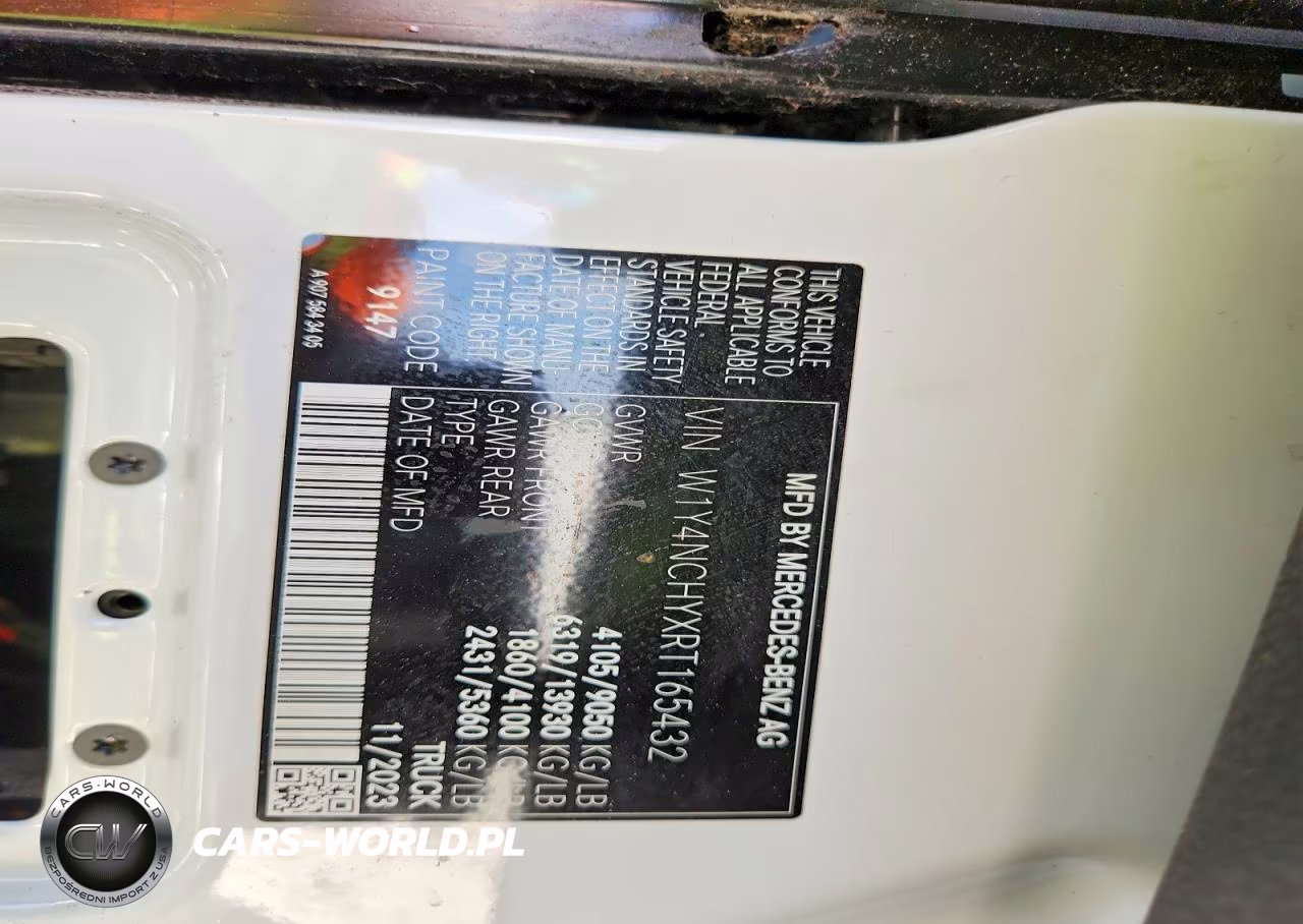 2024 Mercedes-Benz Sprinter 2500 VIN:W1Y4NCHYXRT165432 - 13
