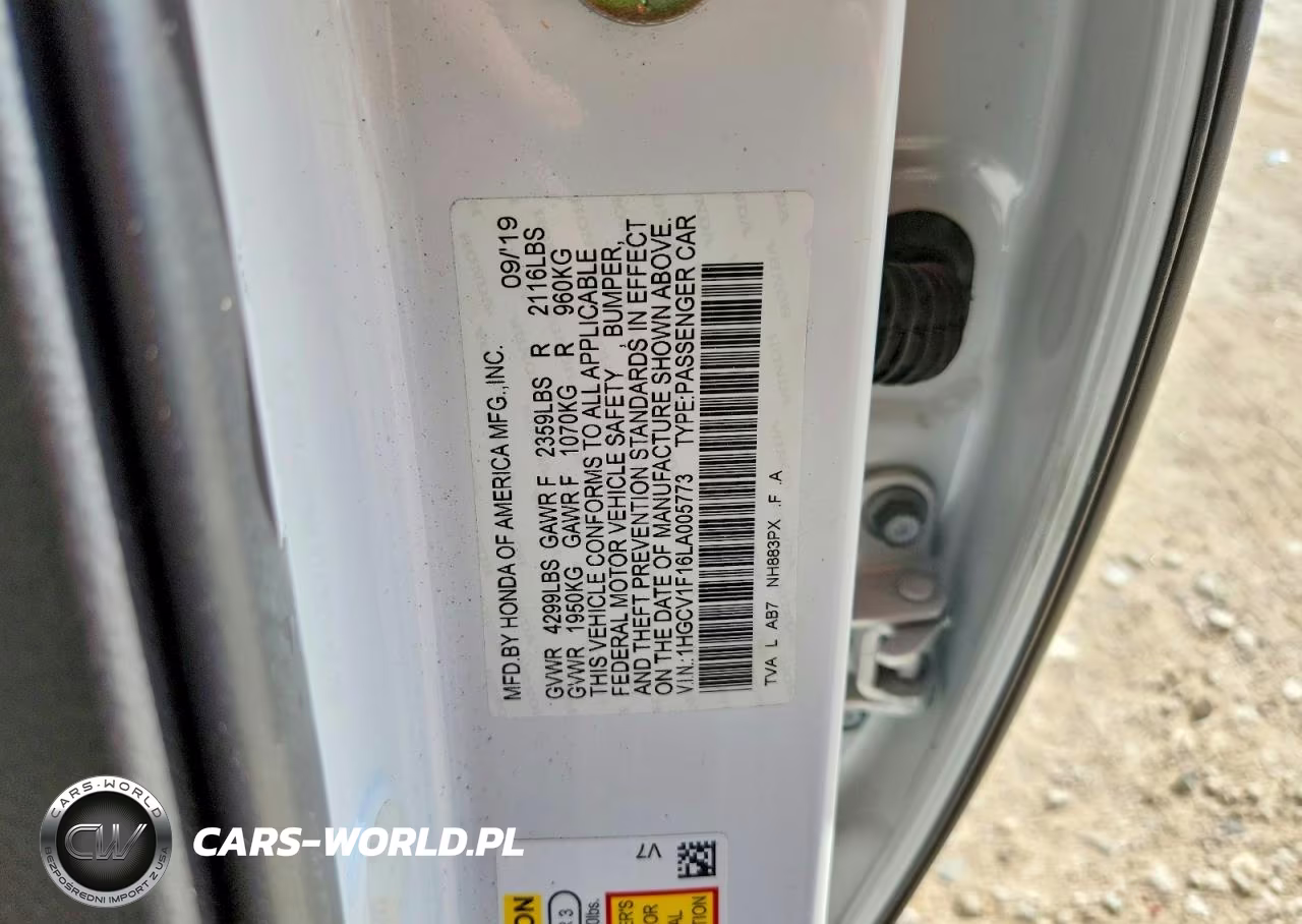 2020 Honda Accord Lx VIN:1HGCV1F16LA005773 - 13
