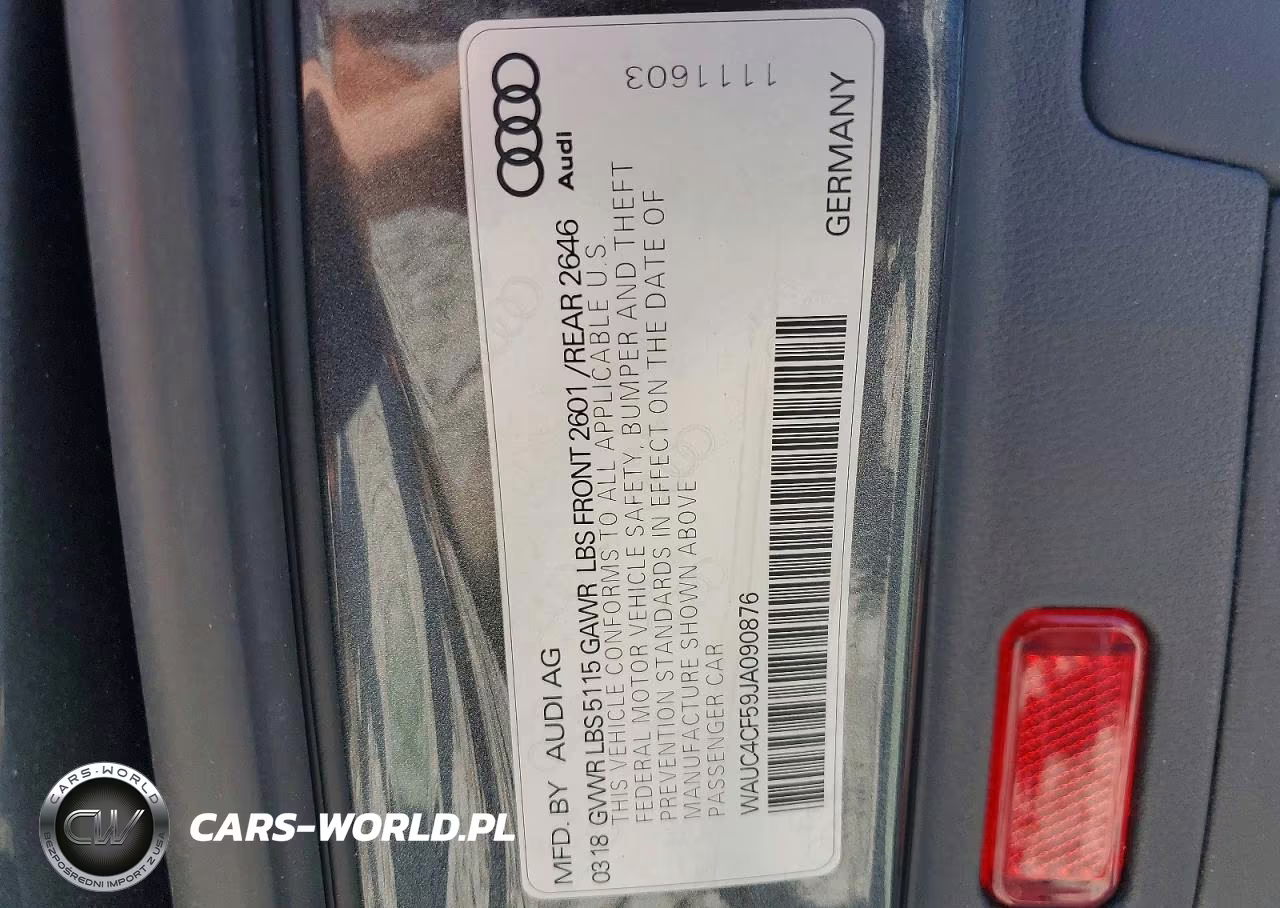 2018 Audi S5 Prestige VIN:WAUC4CF59JA090876 - 12