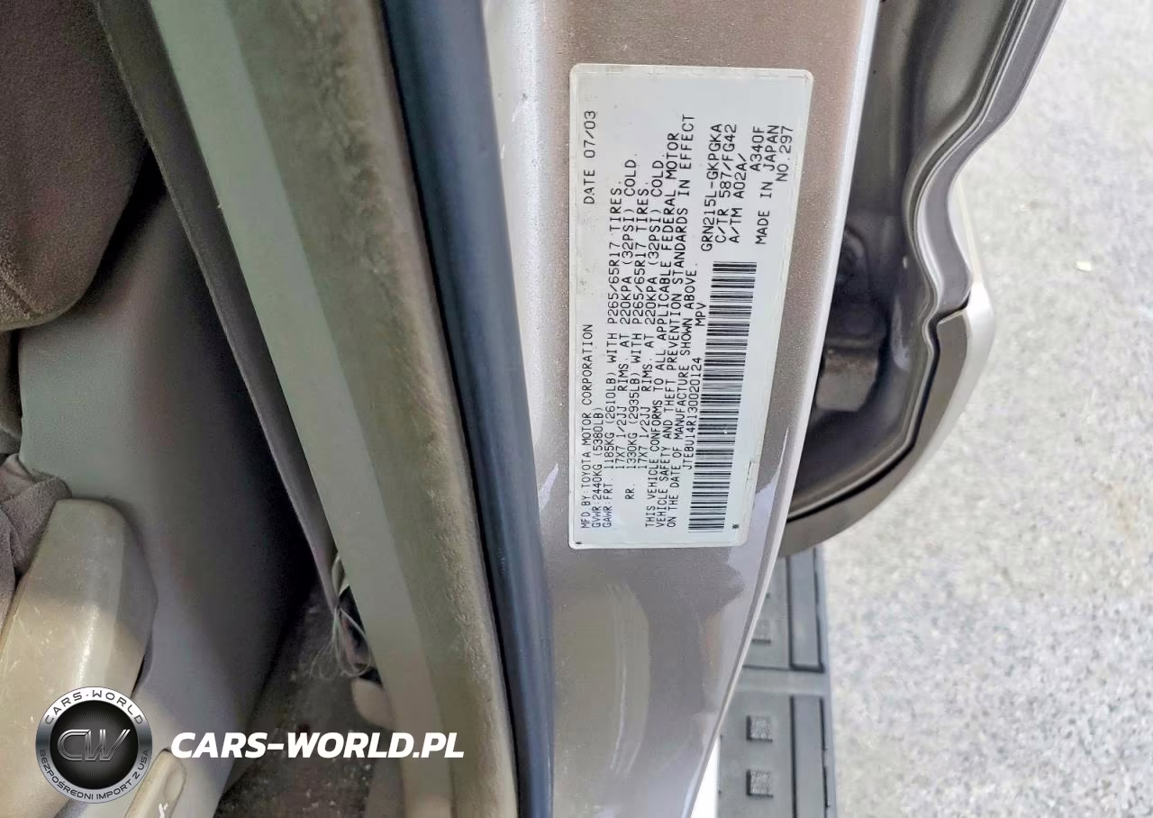 2003 Toyota 4Runner Sr5 VIN:JTEBU14R130020124 - 13