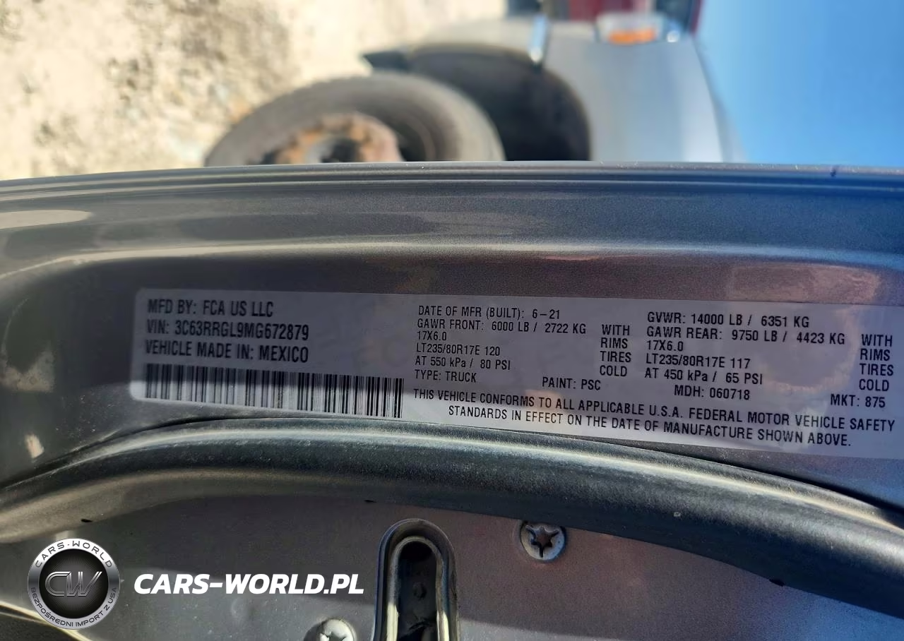 2021 Ram 3500 Tradesman VIN:3C63RRGL9MG672879 - 12