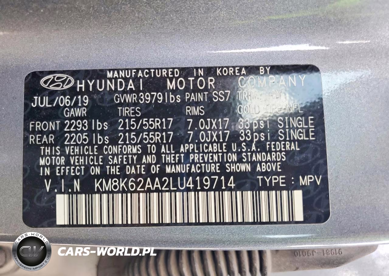 2020 Hyundai Kona Sel Plus VIN:KM8K62AA2LU419714 - 12