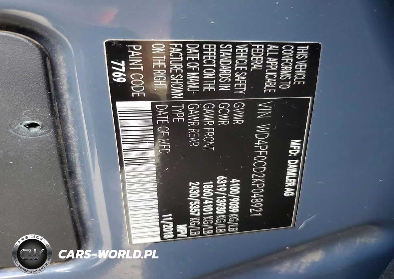 2019 Mercedes-Benz Sprinter 2500-3500 Delivery Van VIN:WD4PF0CD2KP048921 - 12
