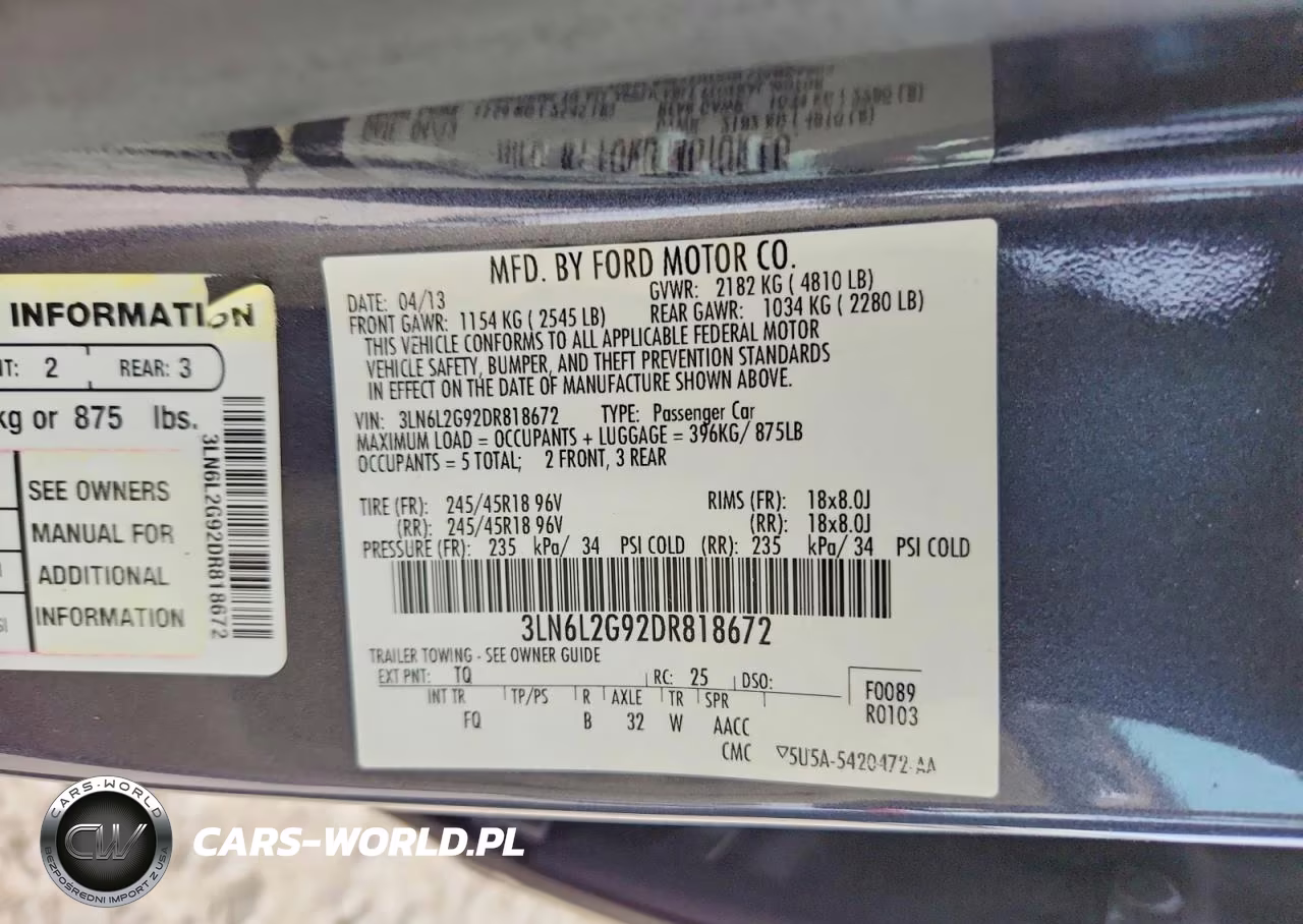 2013 Lincoln Mkz VIN:3LN6L2G92DR818672 - 12