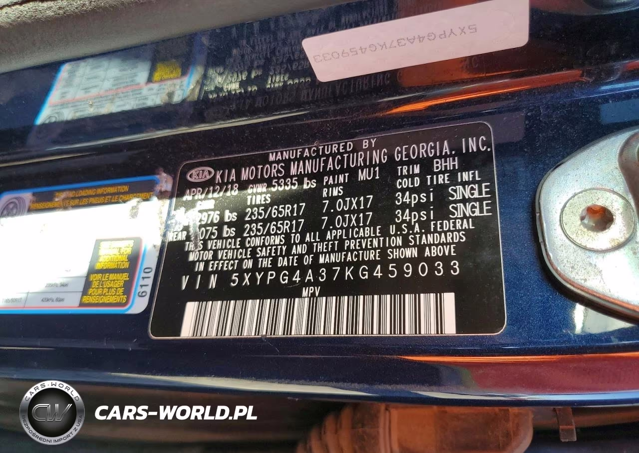 2019 Kia Sorento Lx VIN:5XYPG4A37KG459033 - 13