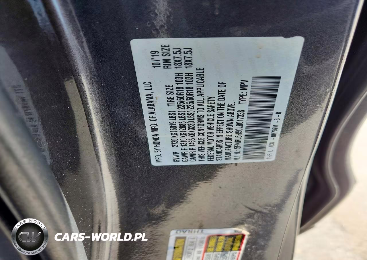 2020 Honda Odyssey Ex VIN:5FNRL6H50LB017338 - 13