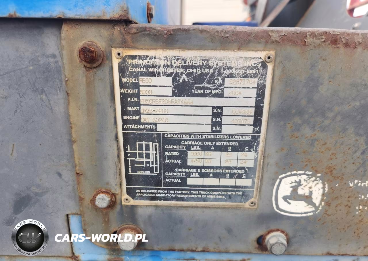 2004 Princeton Pb50 Forklift VIN:92871704 - 10