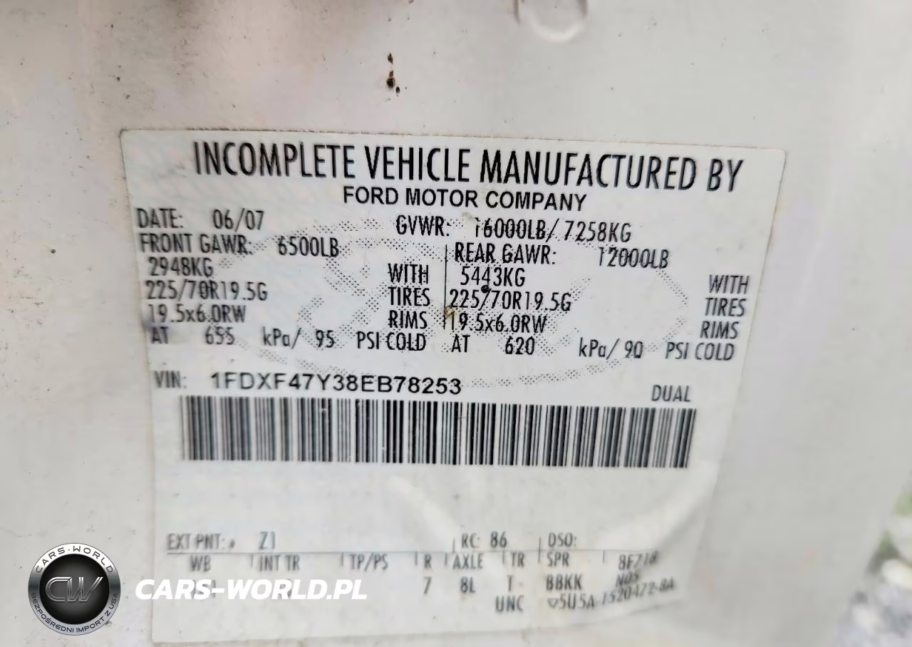 2008 Ford F450 Super Duty VIN:1FDXF47Y38EB78253 - 12