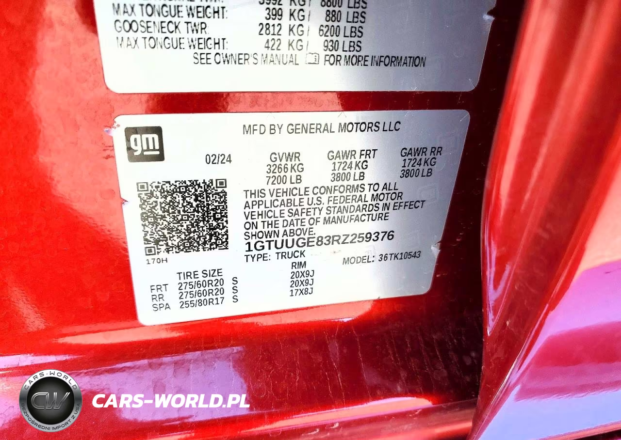 2024 GMC Sierra K1500 Denali VIN:1GTUUGE83RZ259376 - 12
