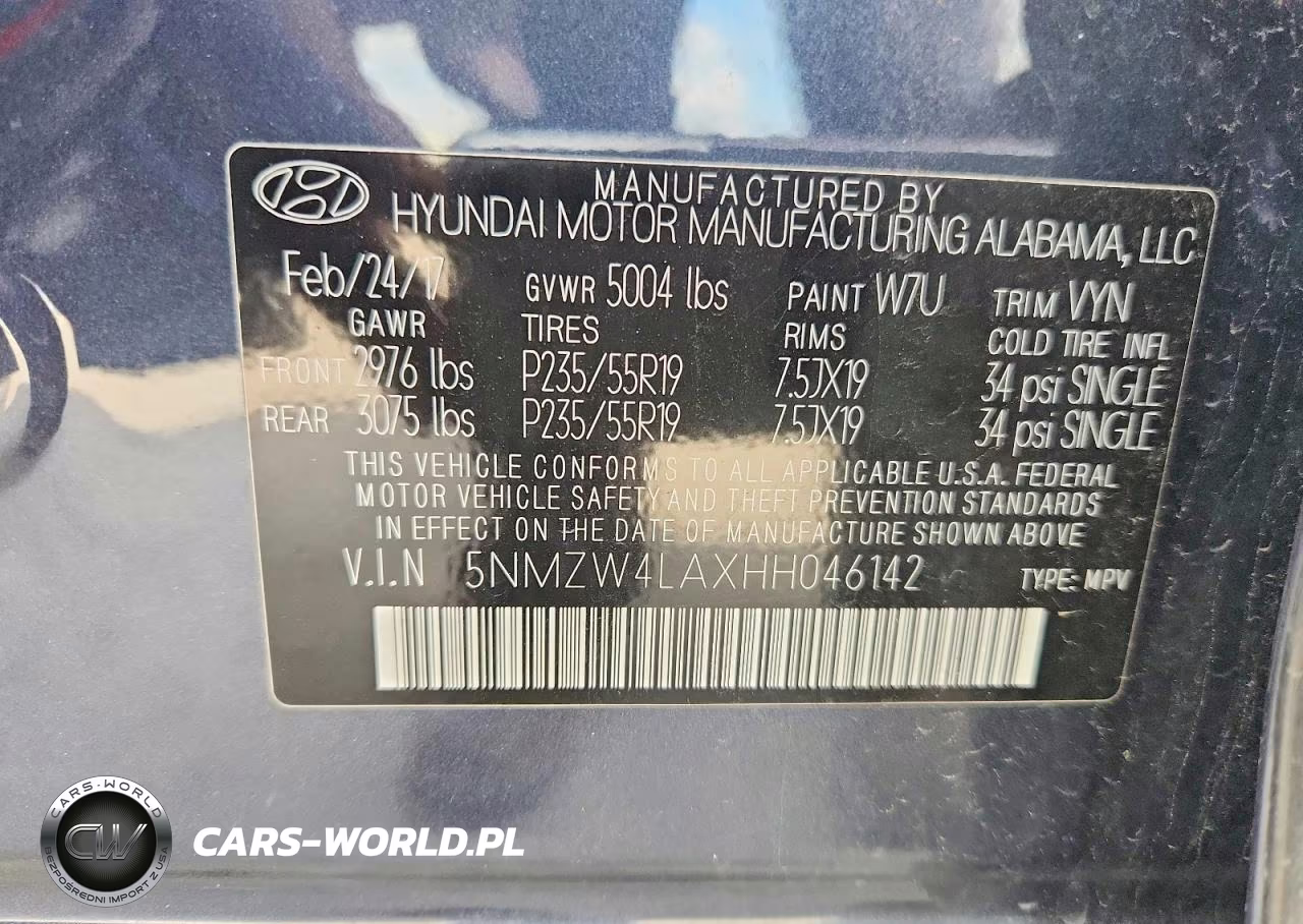 2017 Hyundai Santa Fe Sport 2.0T Ultimate VIN:5NMZW4LAXHH046142 - 13