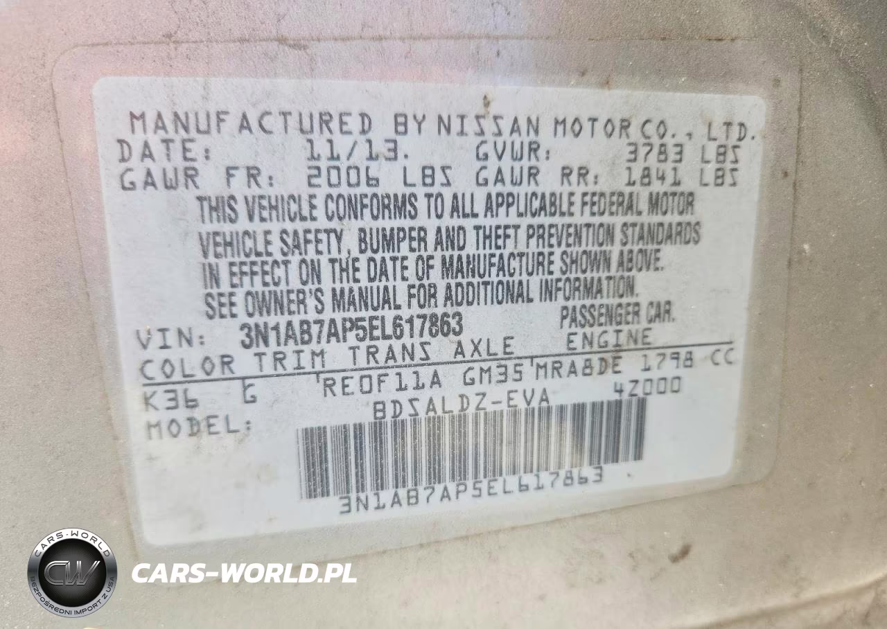 2014 Nissan Sentra Sv VIN:3N1AB7AP5EL617863 - 12