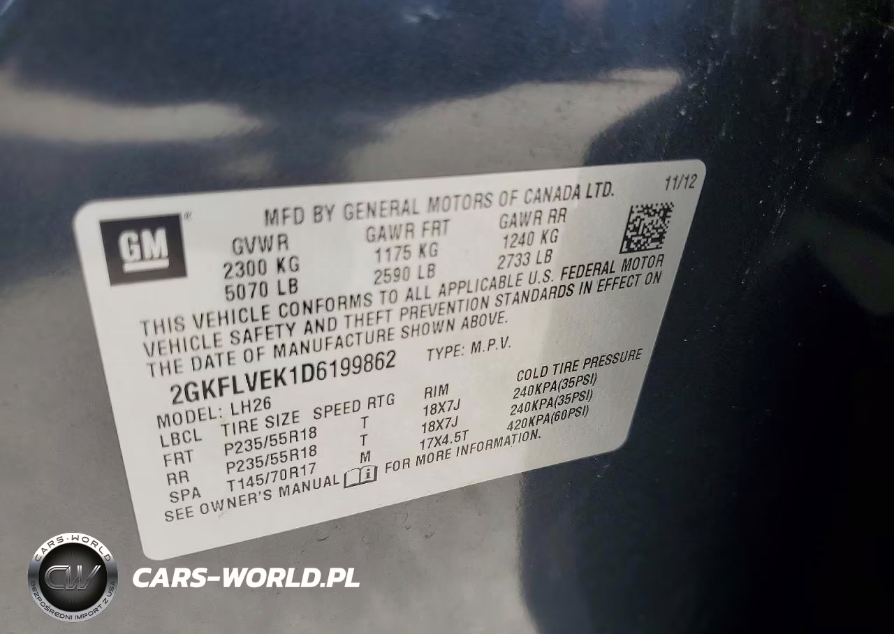 2013 GMC Terrain Slt VIN:2GKFLVEK1D6199862 - 13