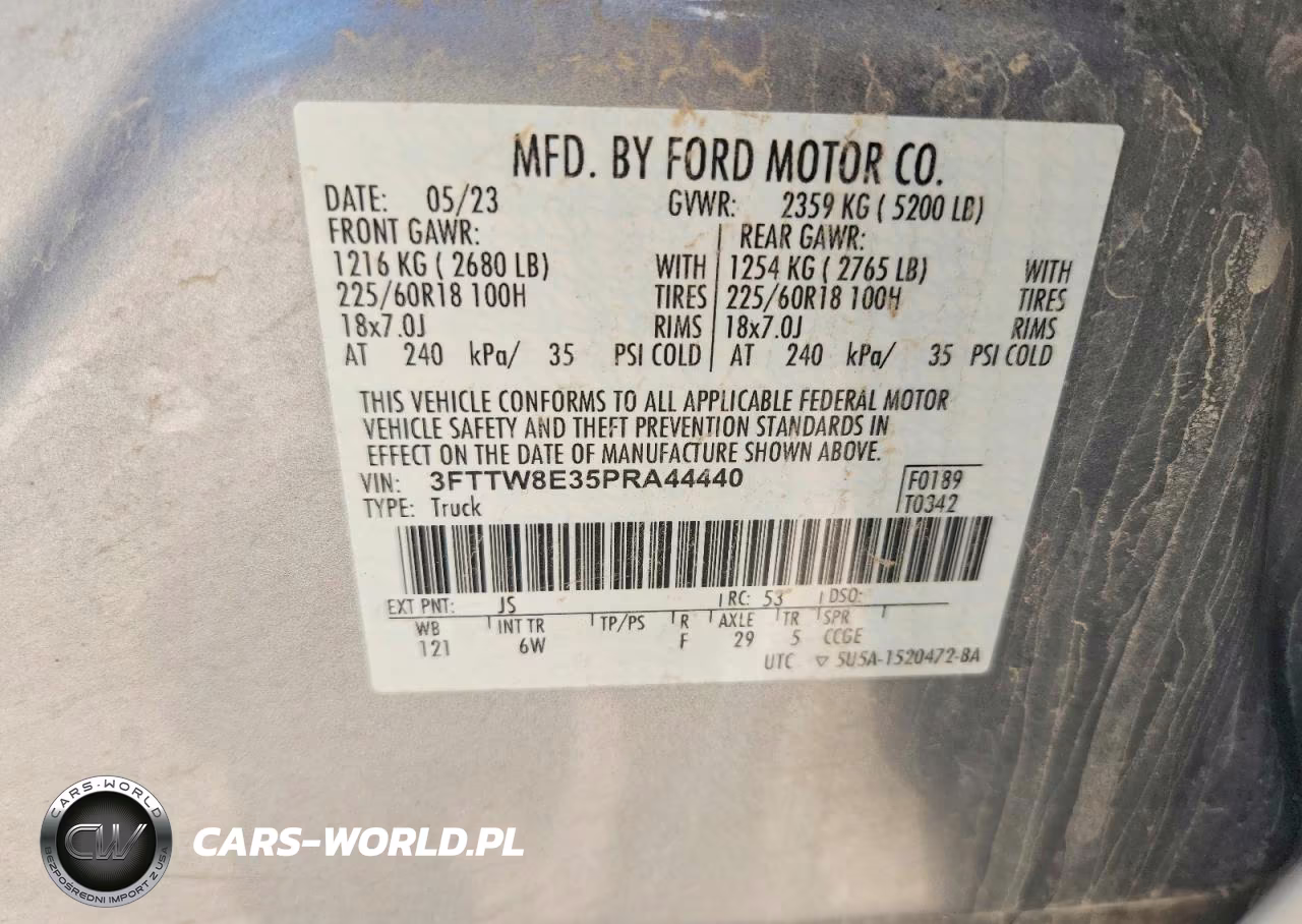 2023 Ford Maverick VIN:3FTTW8E35PRA44440 - 12