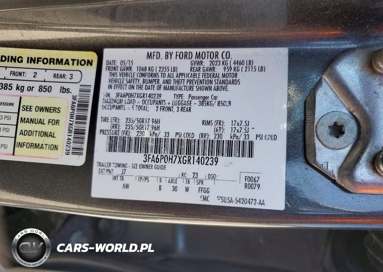 2016 Ford Fusion Se VIN:3FA6P0H7XGR140239 - 12