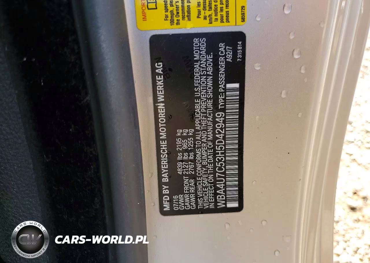 2017 BMW 430I VIN:WBA4U7C53H5D42949 - 12