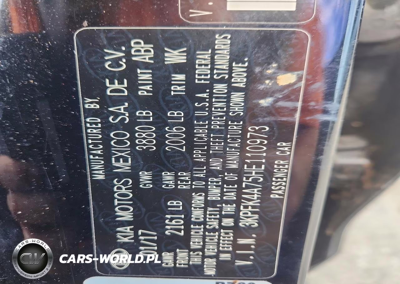 2017 Kia Forte Lx VIN:3KPFK4A75HE110973 - 12