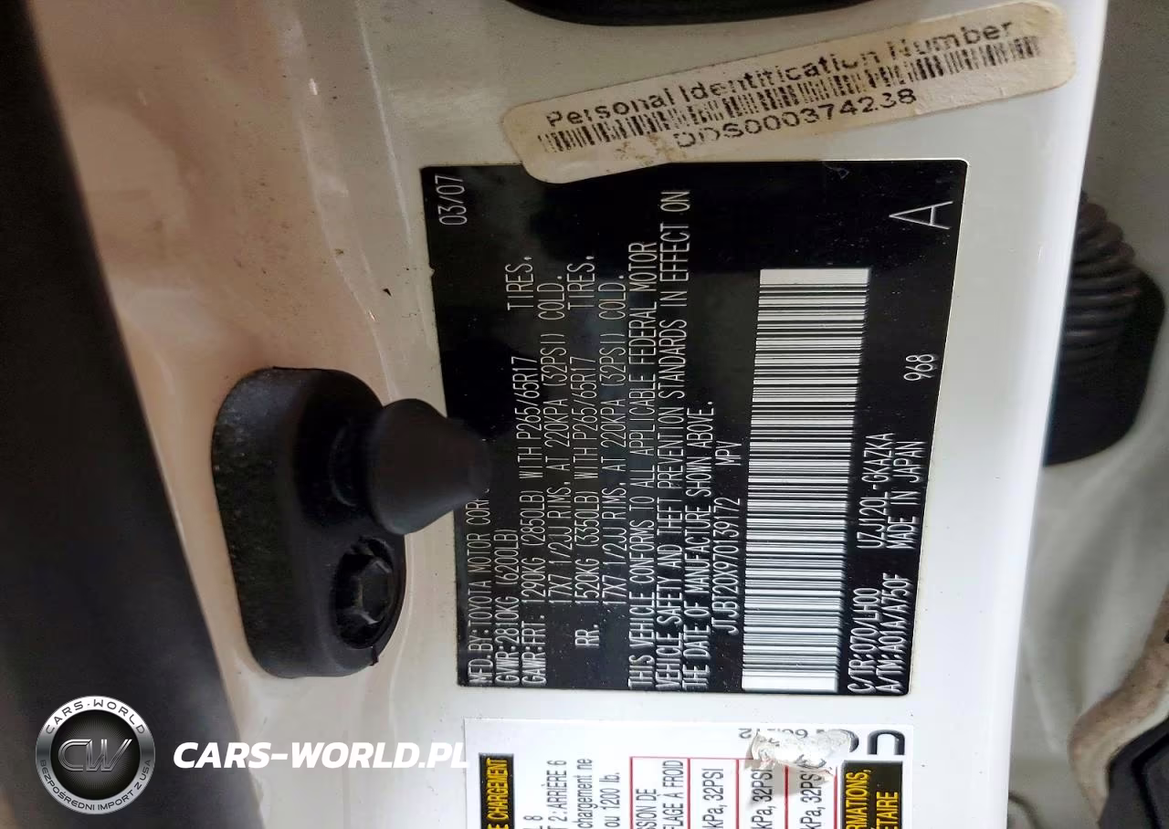 2007 Lexus Gx 470 VIN:JTJBT20X970139172 - 14