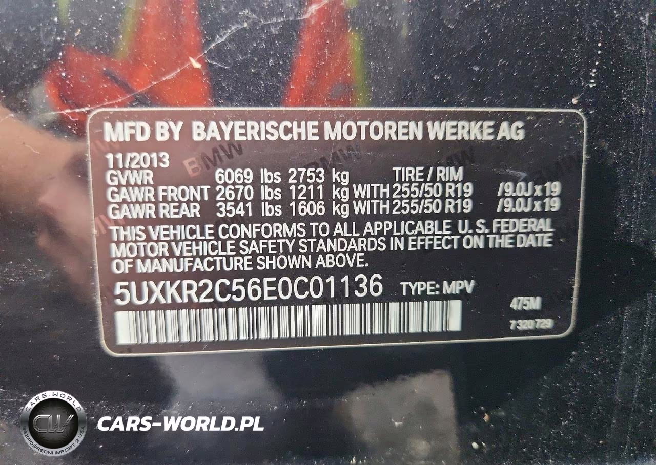 2014 BMW X5 Sdrive35I VIN:5UXKR2C56E0C01136 - 13