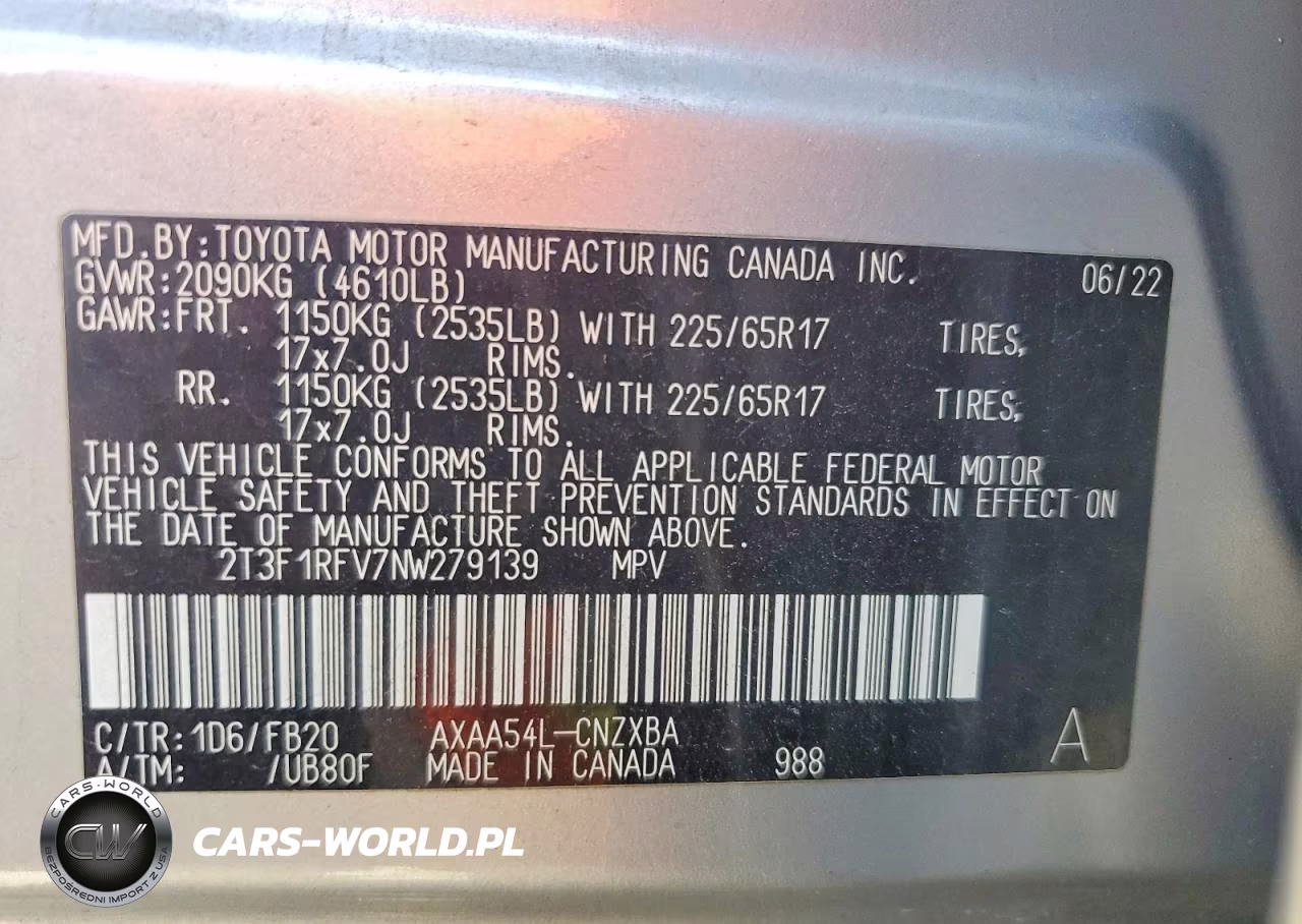2022 Toyota Rav4 Le VIN:2T3F1RFV7NW279139 - 13
