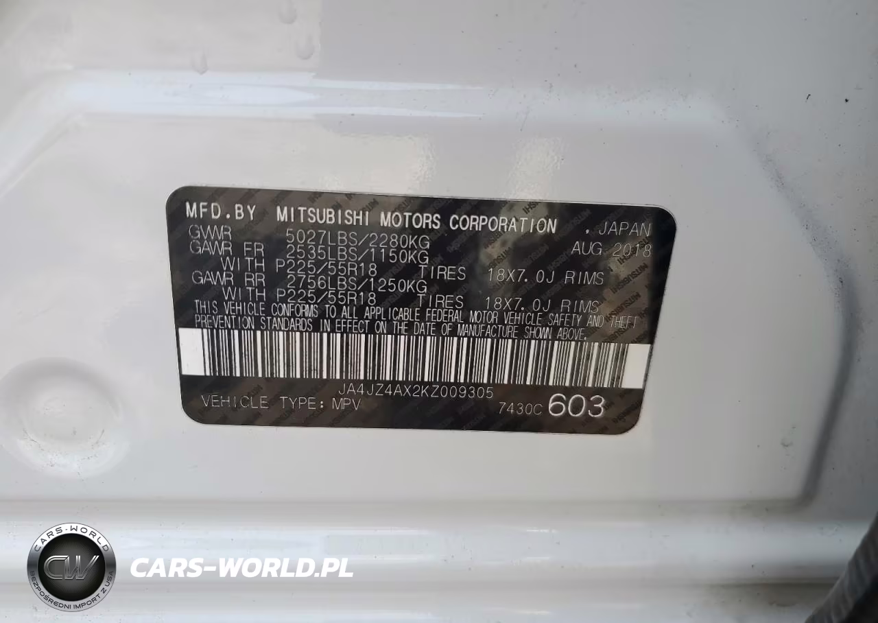 2019 Mitsubishi Outlander Gt VIN:JA4JZ4AX2KZ009305 - 13