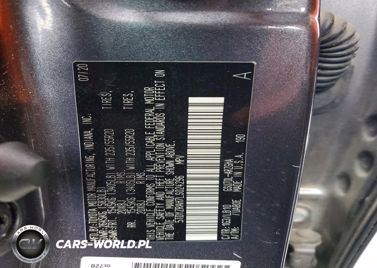 2020 Toyota Highlander Limited VIN:5TDYZRAH7LS024296 - 13