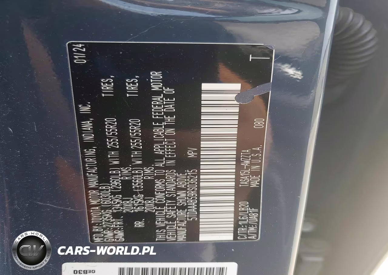 2024 Toyota Grand Highlander Platinum VIN:5TDAAAB59RS036215 - 13