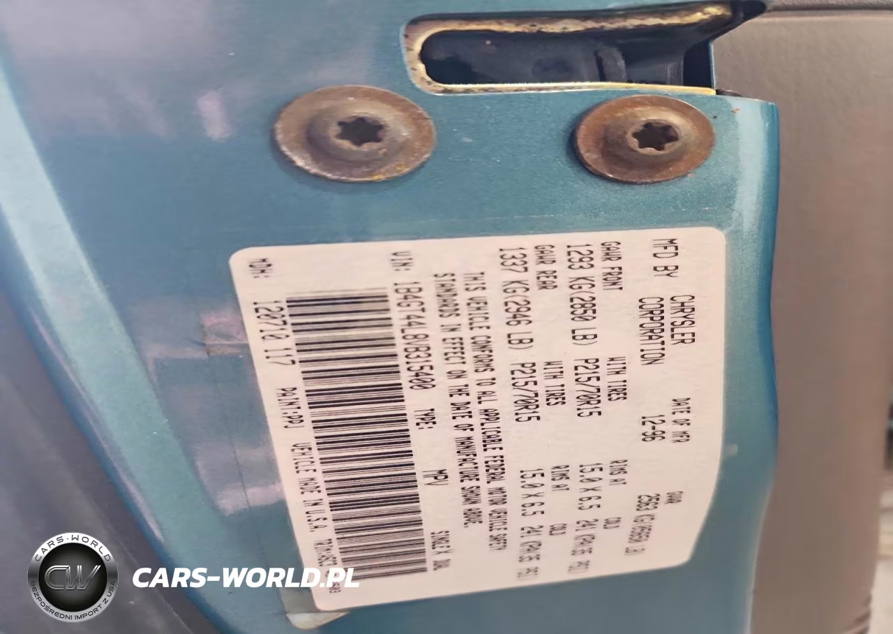 1997 Dodge Grand Caravan Se VIN:1B4GT44L8VB315400 - 13