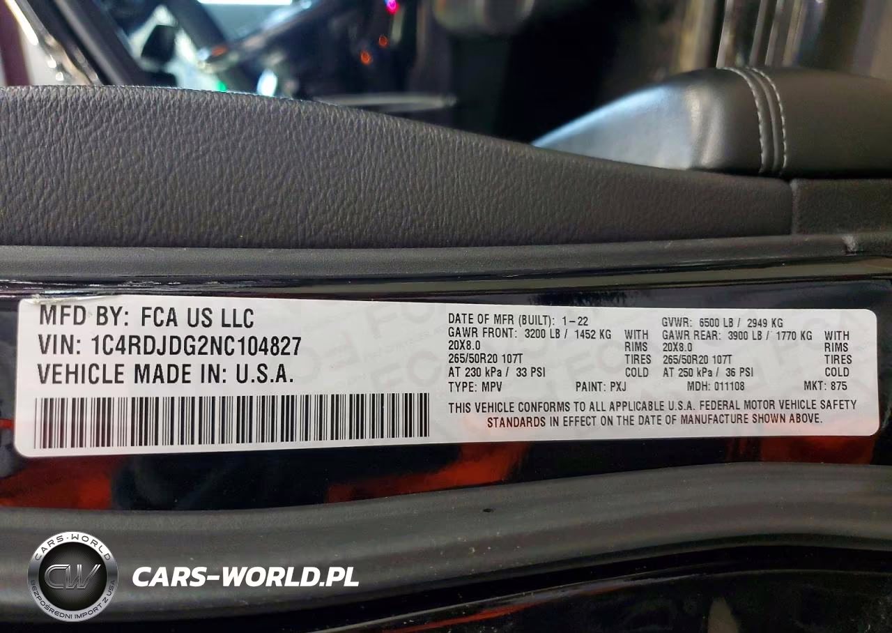 2022 Dodge Durango Gt VIN:1C4RDJDG2NC104827 - 13