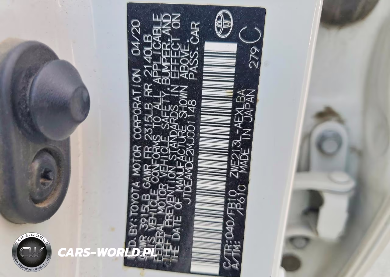 2021 Toyota Corolla Le VIN:JTDEAMDE2MJ001148 - 12