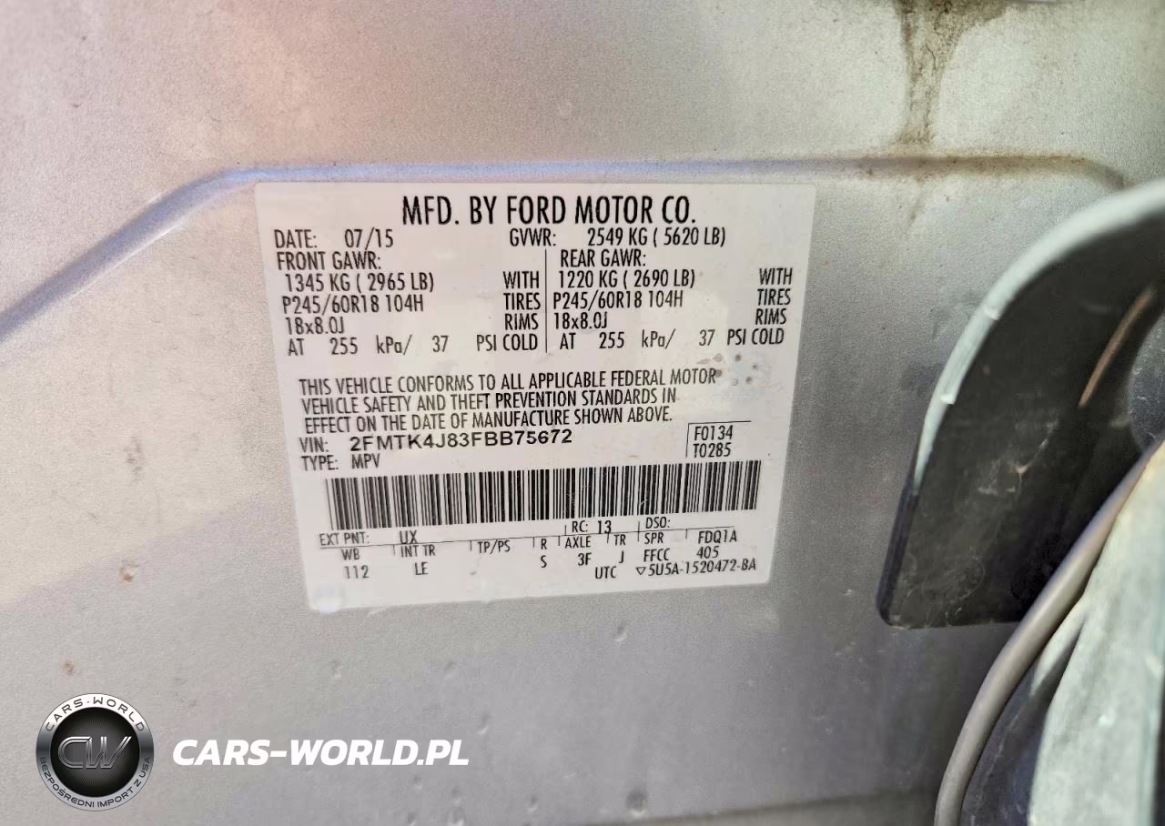 2015 Ford Edge Sel VIN:2FMTK4J83FBB75672 - 13